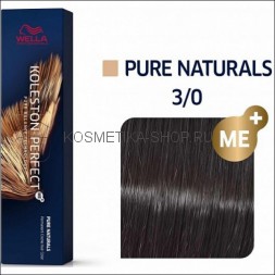 Краска для волос Wella Koleston Perfect ME+ 3/0 темно-коричневый натуральный 60 мл