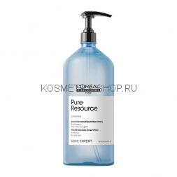 Шампунь очищающий для жирных волос Loreal Serie Expert Pure Resource Shampoo 1500 мл