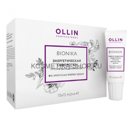 Энергетическая сыворотка против выпадения волос Ollin BioNika Balance Scalp Energy Serum 10*15