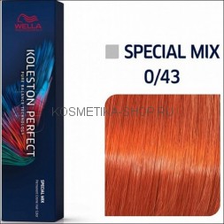 Краска для волос Wella Koleston Perfect ME+ 0/43 микстон, красный золотистый 60 мл