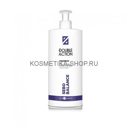 Шампунь регулирующий работу сальных желез Hair Company Double Action Sebo Control Shampoo 1000 мл