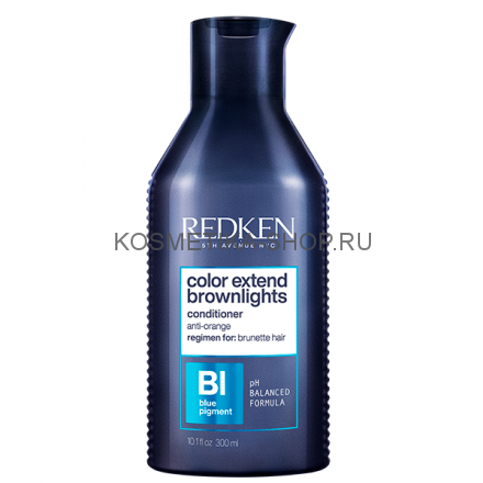 Redken Color Extend Brownlights Conditioner - Нейтрализующий кондиционер для тёмных волос 300 мл