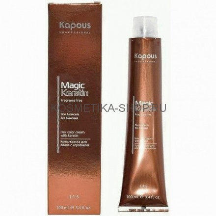 Крем-краска для волос с кератином без аммиака Kapous Magic Keratin Non Ammonia Color Cream 100 мл