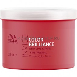 Маска для окрашенных тонких и нормальных волос Wella INVIGO Color Brilliance Fine Normal Mask 500 мл