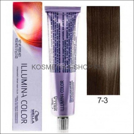 Краска Wella Illumina Color 7/3 блонд золотистый 60 мл