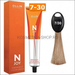 Крем-краска Ollin N-Joy Color Cream 7/30 русый золотистый 100 мл