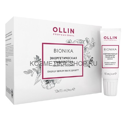 Энергетическая сыворотка Плотность волос Ollin Bionika Hair Density Serum 6 шт. по 15 мл