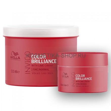 Маска для окрашенных тонких и нормальных волос Wella INVIGO Color Brilliance Fine Normal Mask 150 мл