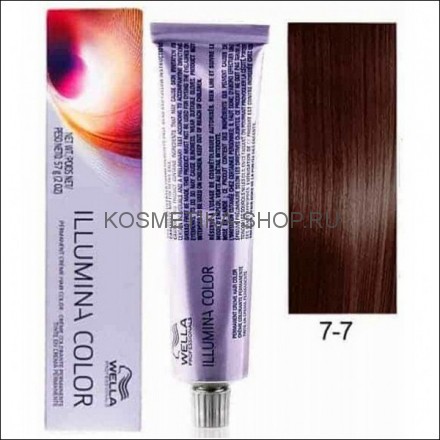 Краска Wella Illumina Color 7/7 блонд коричневый 60 мл