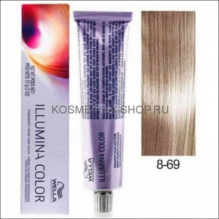 Краска Wella Illumina Color 8/69 светлый блонд фиолетовый сандре 60 мл