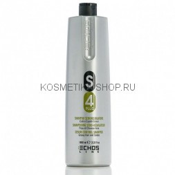 Шампунь для жирных волос и кожи головы Echosline S4 Plus Anti Sebum Shampoo 1000 мл