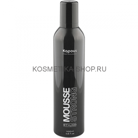 Мусс для укладки волос сильной фиксации Kapous Styling Strong Mousse 400 мл