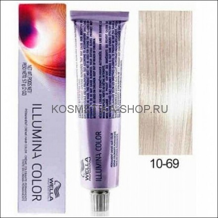 Краска Wella Illumina Color 10/69 яркий блонд фиолетовый сандре 60 мл