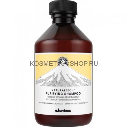 Davines Natural Tech Purifying Shampoo Очищающий шампунь против перхоти 250 мл