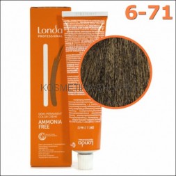 Интенсивное тонирование Londa Ammonia Free 6/71 темный блонд коричнево-пепельный 60 мл