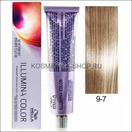 Краска Wella Illumina Color 9/7 очень светлый блонд коричневый 60 мл