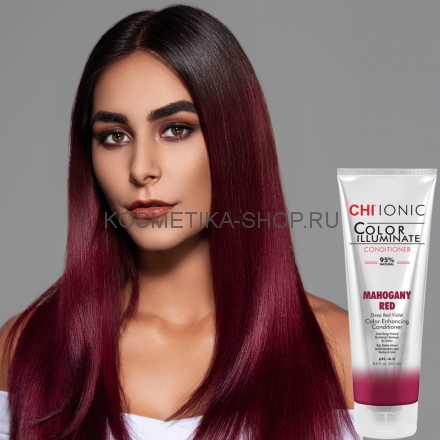 Сhi Ionic Color Illuminate Conditioner MAHOGANY RED Оттеночный кондиционер Красное дерево 251мл