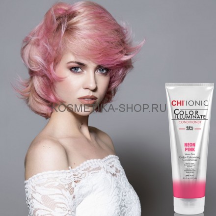 Сhi Ionic Color Illuminate Conditioner Neon Pink Оттеночный кондиционер Неоново-розовый 251мл