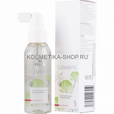 Обновляющая сыворотка для волос и кожи головы Wella Elements Hair Strengthening Serum 100 мл