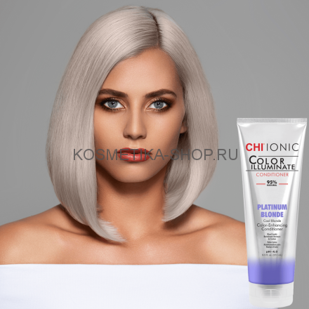 Сhi Ionic Color Illuminate Conditioner PLATINUM BLONDE Оттеночный кондиционер Платиновый блондин 251мл