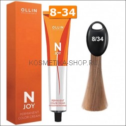 Крем-краска Ollin N-Joy Color Cream 8/34 светло-русый золотисто-медный 100 мл