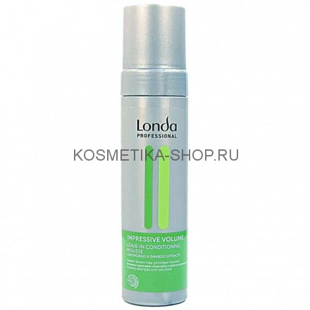 Несмываемый мусс-кондиционер для придания объёма волосам Londa Impressive Volume Leave-in Conditioning Mousse 200 мл