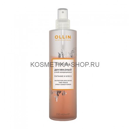 Двухфазный спрей-кондиционер питание и блеск Ollin Bionika Nutrition And Shine Spray 250 мл