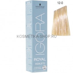Краситель Igora Royal Highlifts 12-0 специальный блондин натуральный 60 мл