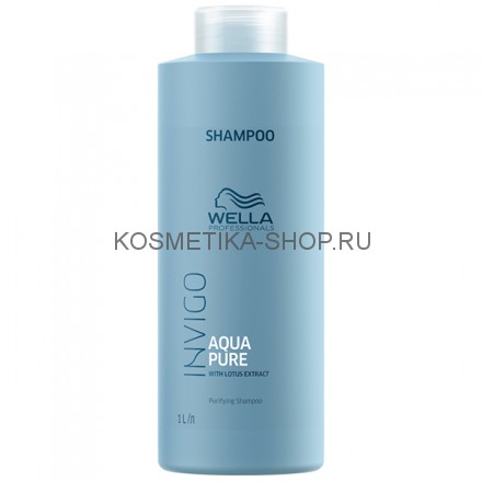 Очищающий шампунь-пилинг Wella Invigo Balance Aqua Pure Shampoo 1000 мл