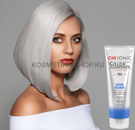 Сhi Ionic Color Illuminate Conditioner Silver Blonde Оттеночный кондиционер Серебряный блондин 251мл