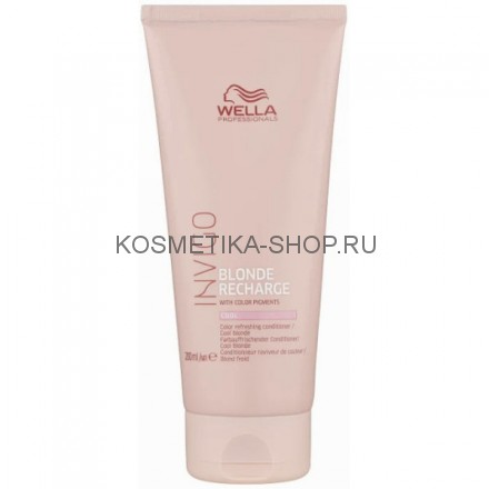 Оттеночный бальзам для холодных светлых оттенков Wella Invigo Blonde Recharge Cool Conditioner - 200 мл