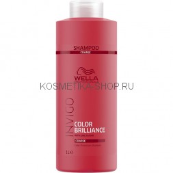 Шампунь для окрашенных жёстких волос Wella INVIGO Color Brilliance Coarse Shampoo 1000 мл