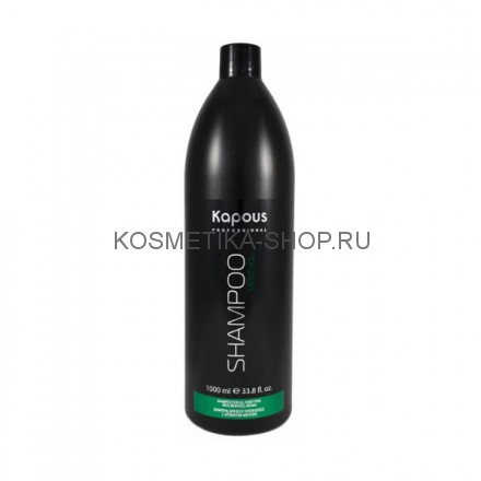 Шампунь энергетический с ментолом для всех типов волос Kapous Professional Menthol Shampoo 1000 мл