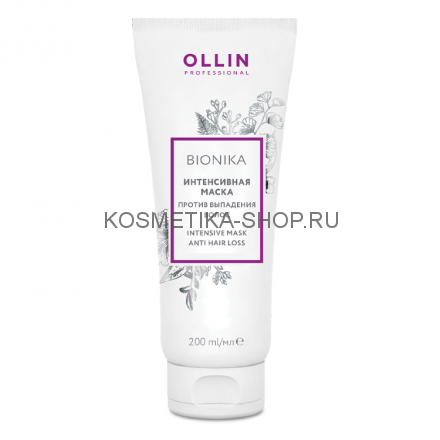 Интенсивная маска против выпадения волос Ollin BioNika Intensive Mask Anti Hair Loss 450 мл