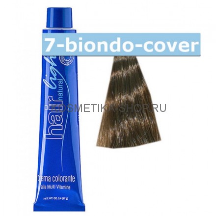 Краска Hair Company Natural Light 7 biondo cover русый 100 мл