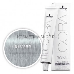 Тонирующая краска Igora Royal Absolutes Silverwhite Silver серебро 60 мл