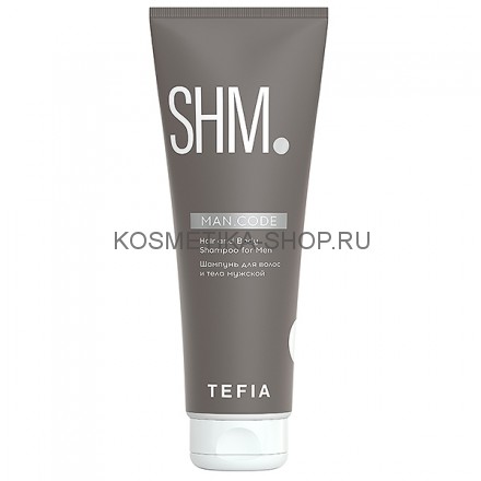 Мужской шампунь для волос и тела TEFIA Men Code Hair and Body Shampoo for Men 285 мл