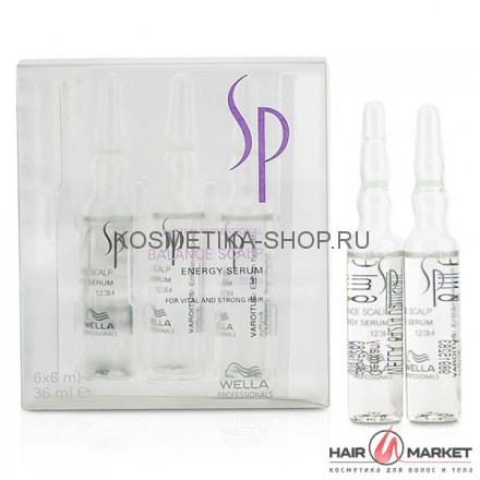 Энергетическая сыворотка против выпадения волос Wella SP Balance Scalp Serum