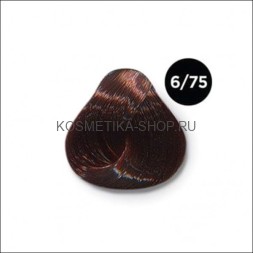 Перманентная крем-краска Ollin Color Cream 6/75 темно-русый коричнево-махагоновый