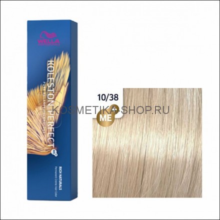 Краска для волос Wella Koleston Perfect ME+ 10/38 пудровый экрю 60 мл