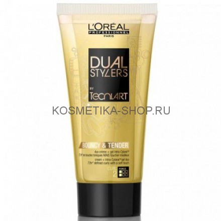 Loreal Dual Stylers Bouncy and Tender Крем-гель для создания локонов вьющихся волос 150 мл