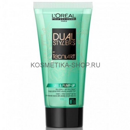 Loreal Dual Stylers Liss and Pump Up Крем-гель для объема тонких волос, 150 мл