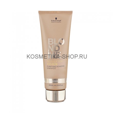 Очищающий бондинг-шампунь с детокс-системой Schwarzkopf Blondme Detoxifying System Shampoo 250 мл