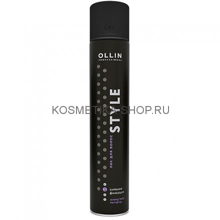 Лак для волос сильной фиксации Ollin Style Strong Hold Hairspray 500 мл