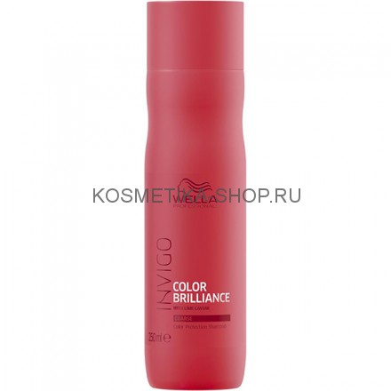 Шампунь для окрашенных жёстких волос Wella INVIGO Color Brilliance Coarse Shampoo 250 мл