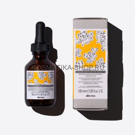 Davines Nourishing Keratin Booster Питательный кератиновый бустер для восстановления сильно поврежденных волос 100 мл