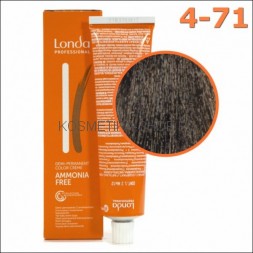 Интенсивное тонирование Londa Ammonia Free 4/71 шатен коричнево-пепельный 60 мл