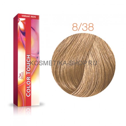 Краска Wella Color Touch 8/38 светлый блонд золотой жемчуг 60 мл