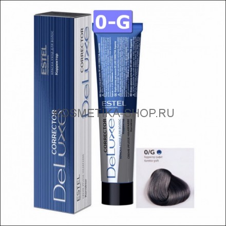 Краска-корректор для волос Estel Deluxe Corrector 0/G Корректор графит 60 мл